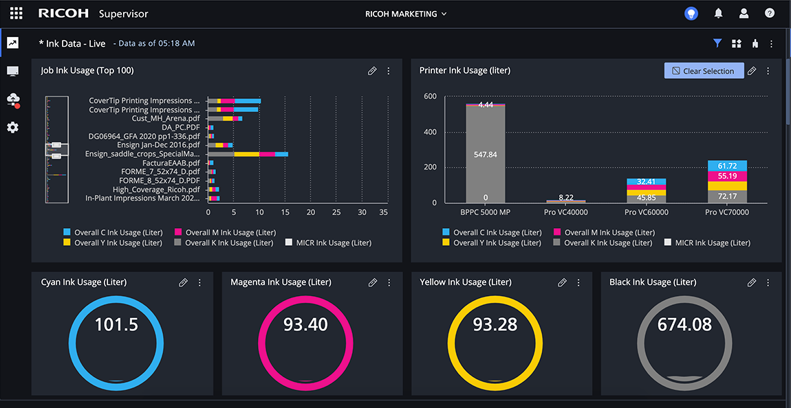 RICOH Supervisor UI image